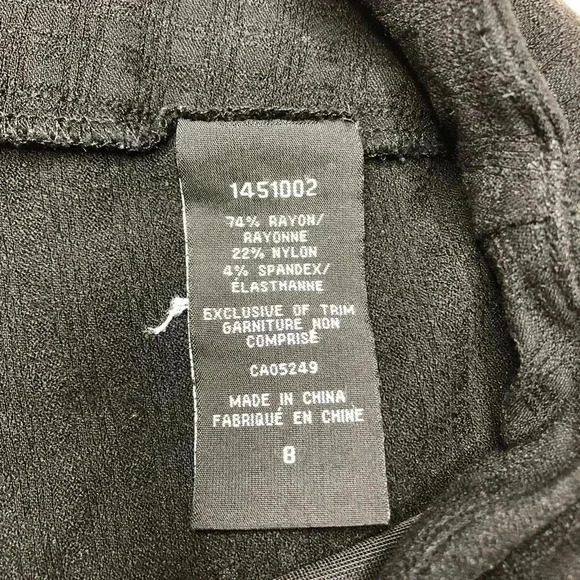 S.C.  & Co Bermuda Shorts Black Square Pattern Size 8 - Picture 6 of 16